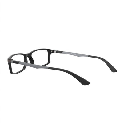 unisex rx7017 glasses in shinny black