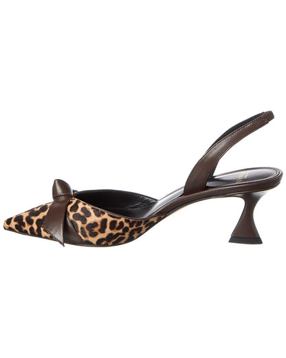clarita bell 60 haircalf & leather slingback pump