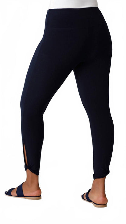 women's twist legging in black