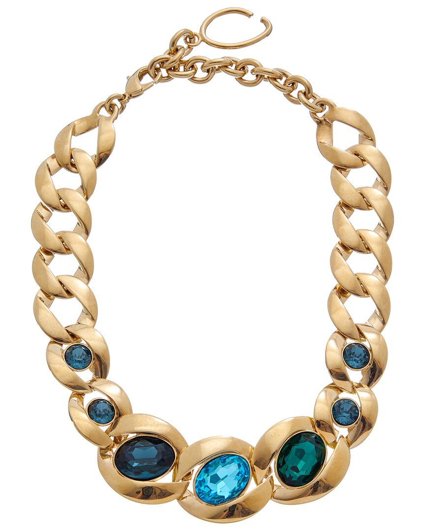 oval crystal necklace
