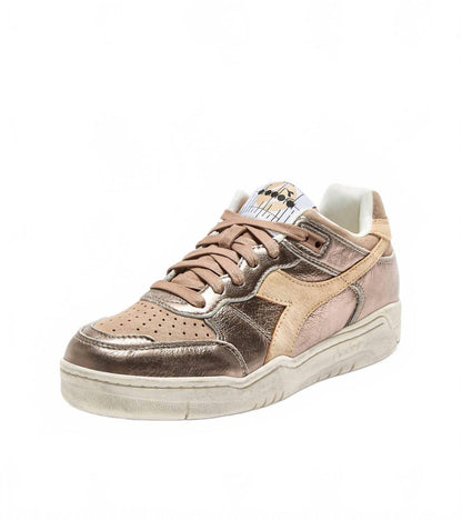 men's uniform heritage leather sneaker in brown