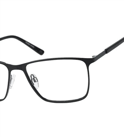 men's h275 rectangle eyeglasses in matte black