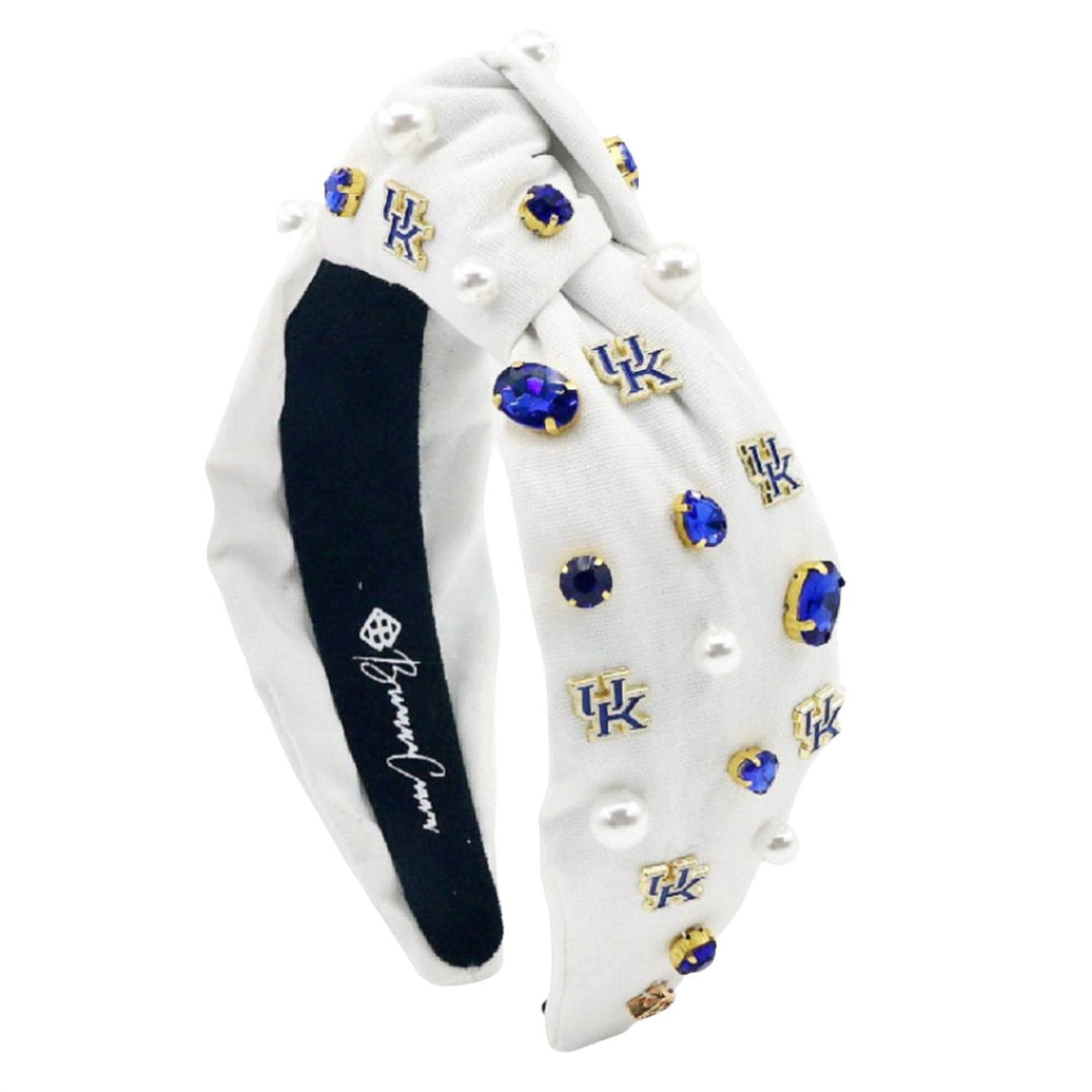 uk logo headband in white