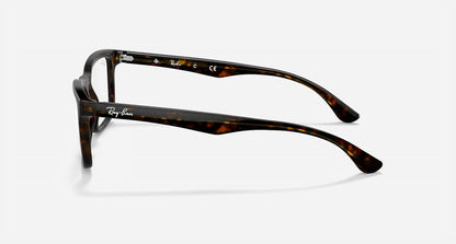 men's rx5279 square frames in polished dark havana