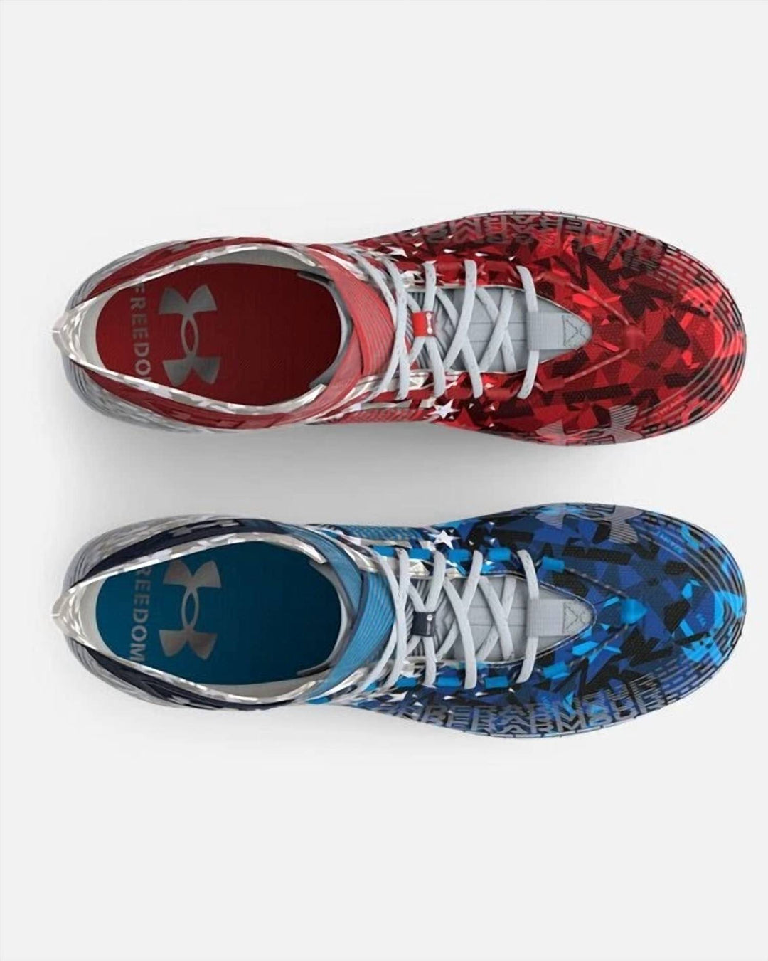 men's highlight mc le usa football cleats shoes in white red