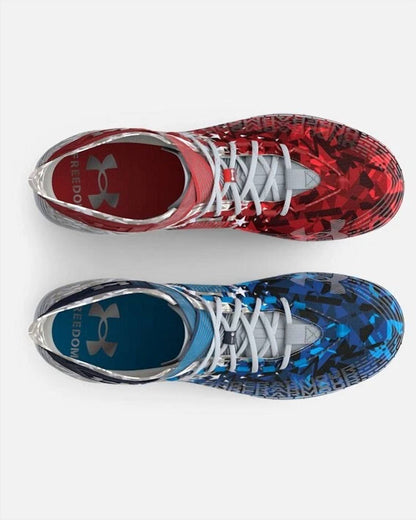 men's highlight mc le usa football cleats shoes in white red