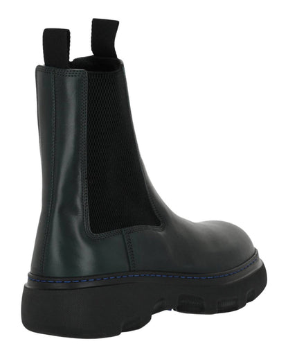 women's creeper chelsea boots in green