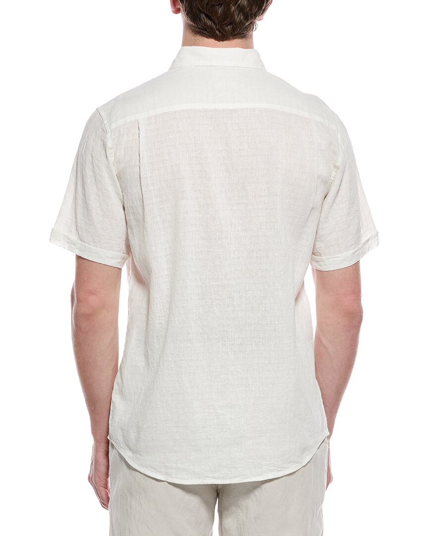 linen-blend dobby solid shirt