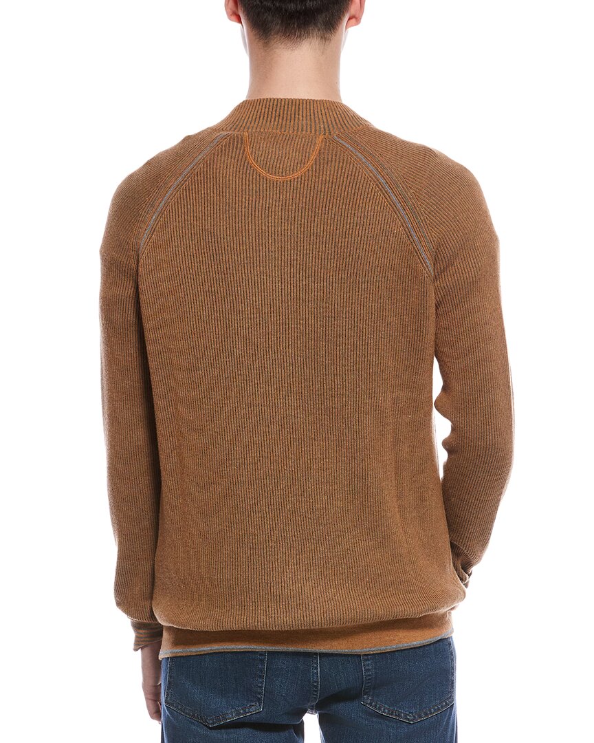 english rib 1/4-zip sweater