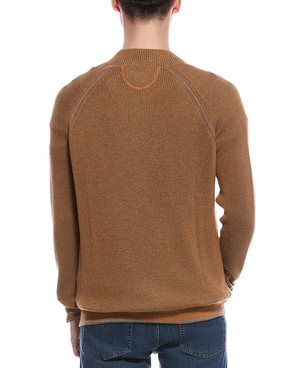 english rib 1/4-zip sweater