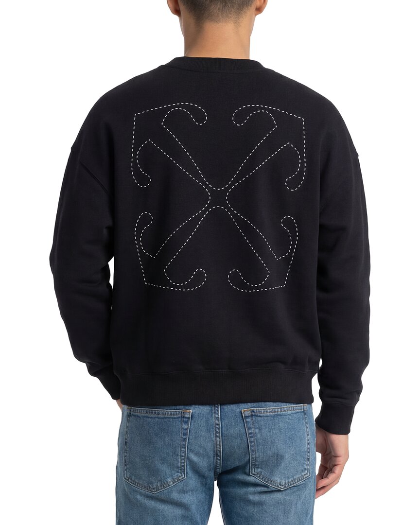 off-white virgil dotted arrow crewneck sweatshirt