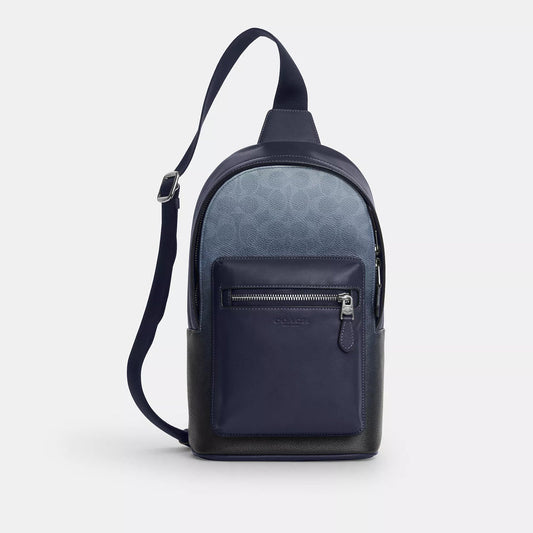 Medium - silver/blue
