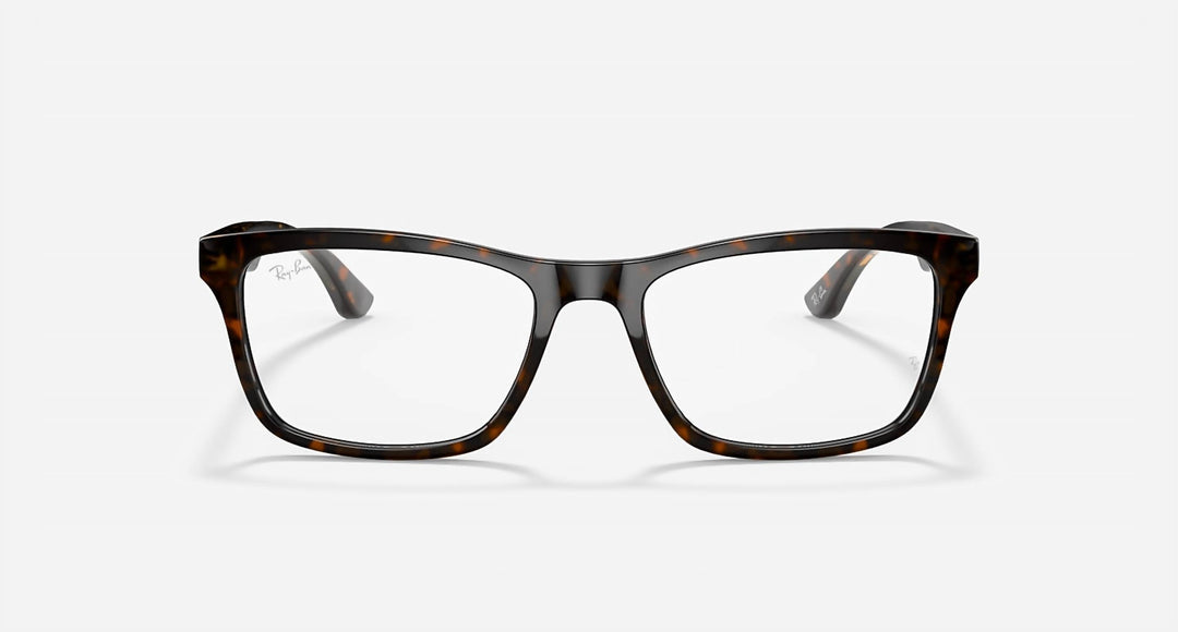 men's rx5279 square frames in polished dark havana