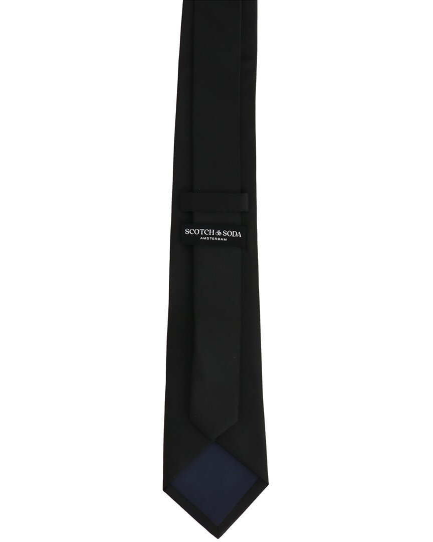 solid black tie