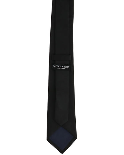 solid black tie
