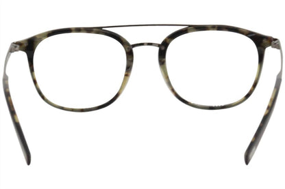 men's v378 round eyeglasses in black tortoise