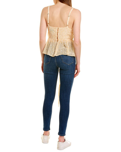 brize silk-blend top