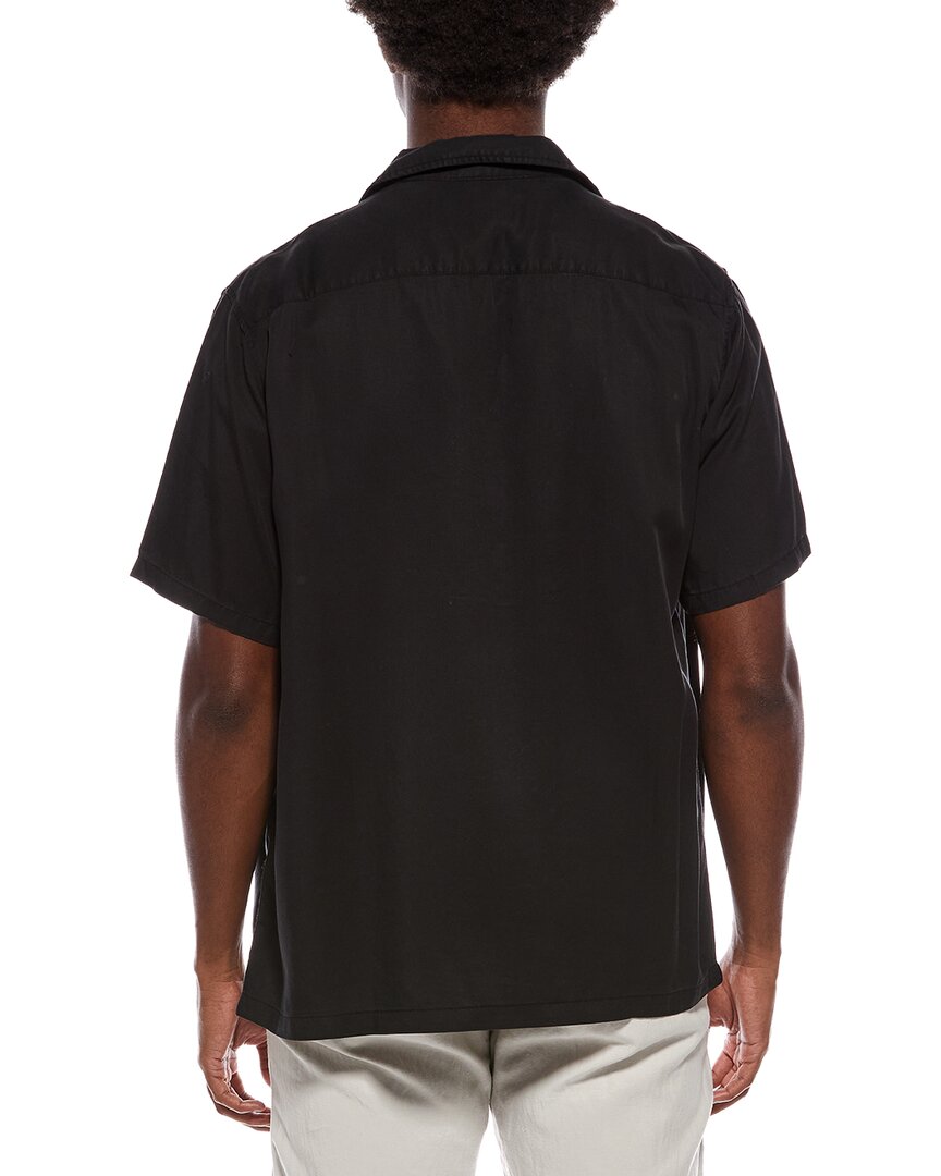 washed camp collar shirt