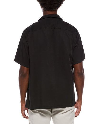 washed camp collar shirt