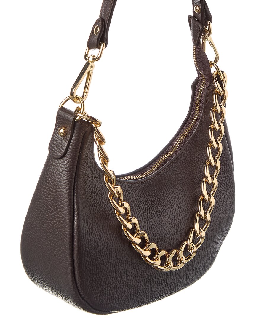 rosalie chain strap leather shoulder bag