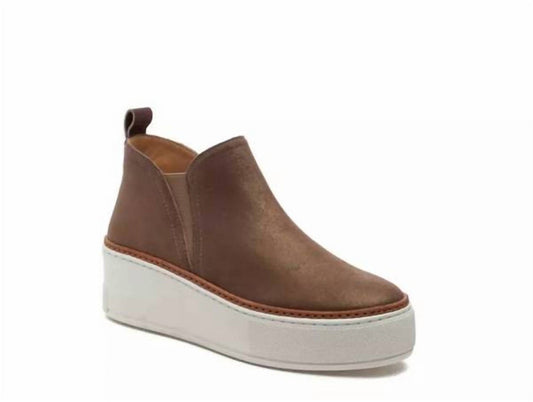 US 6.5 - bronze brush suede