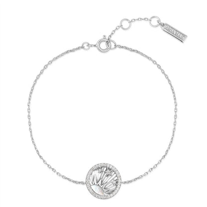women's shiny sun stars bracelet in silver