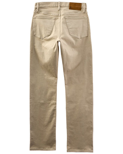 new straight garment dyed twill pant