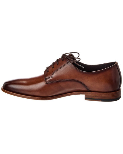 plain toe leather oxford