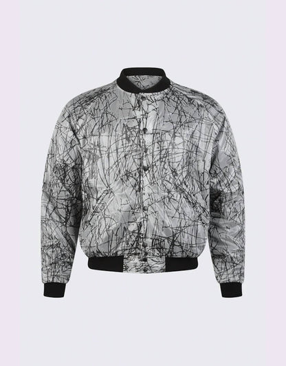atticus jacket in black lines