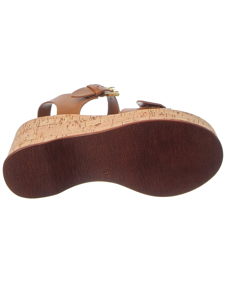 kamia leather wedge sandal