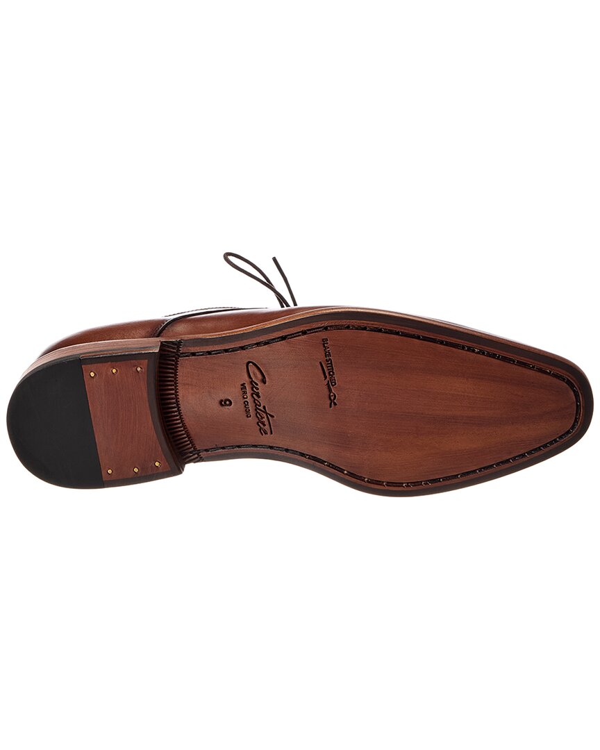 plain toe leather oxford