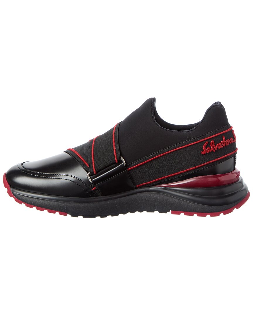 ferragamo tyla leather sneaker