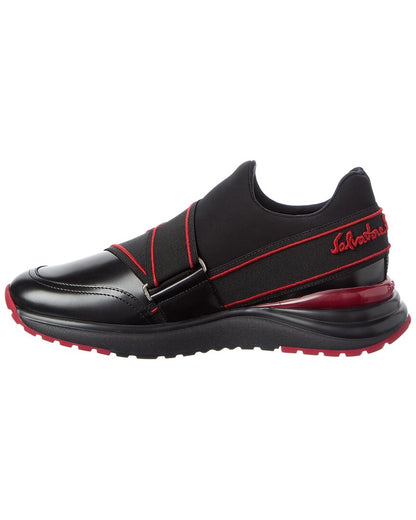 ferragamo tyla leather sneaker