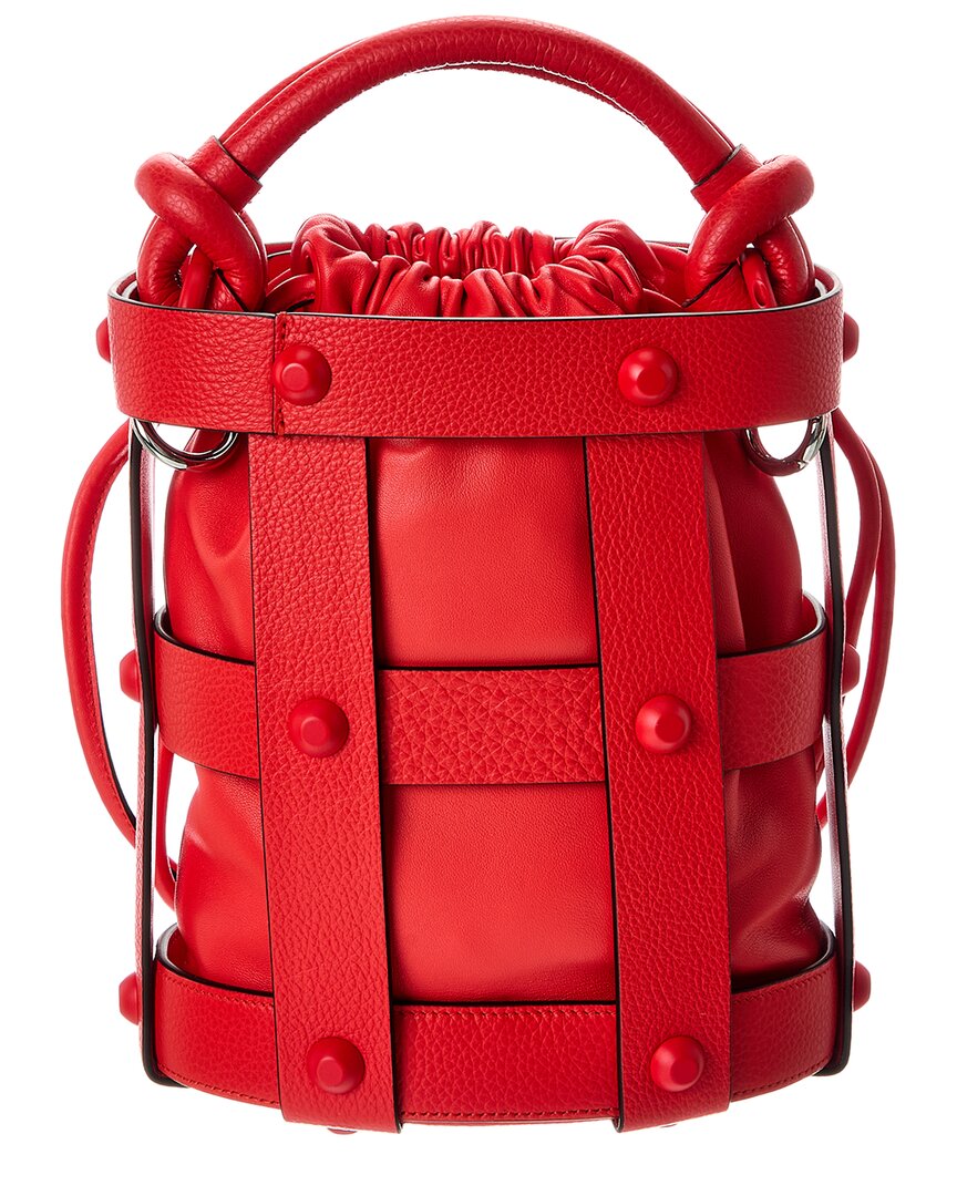 ferragamo stud leather bucket bag