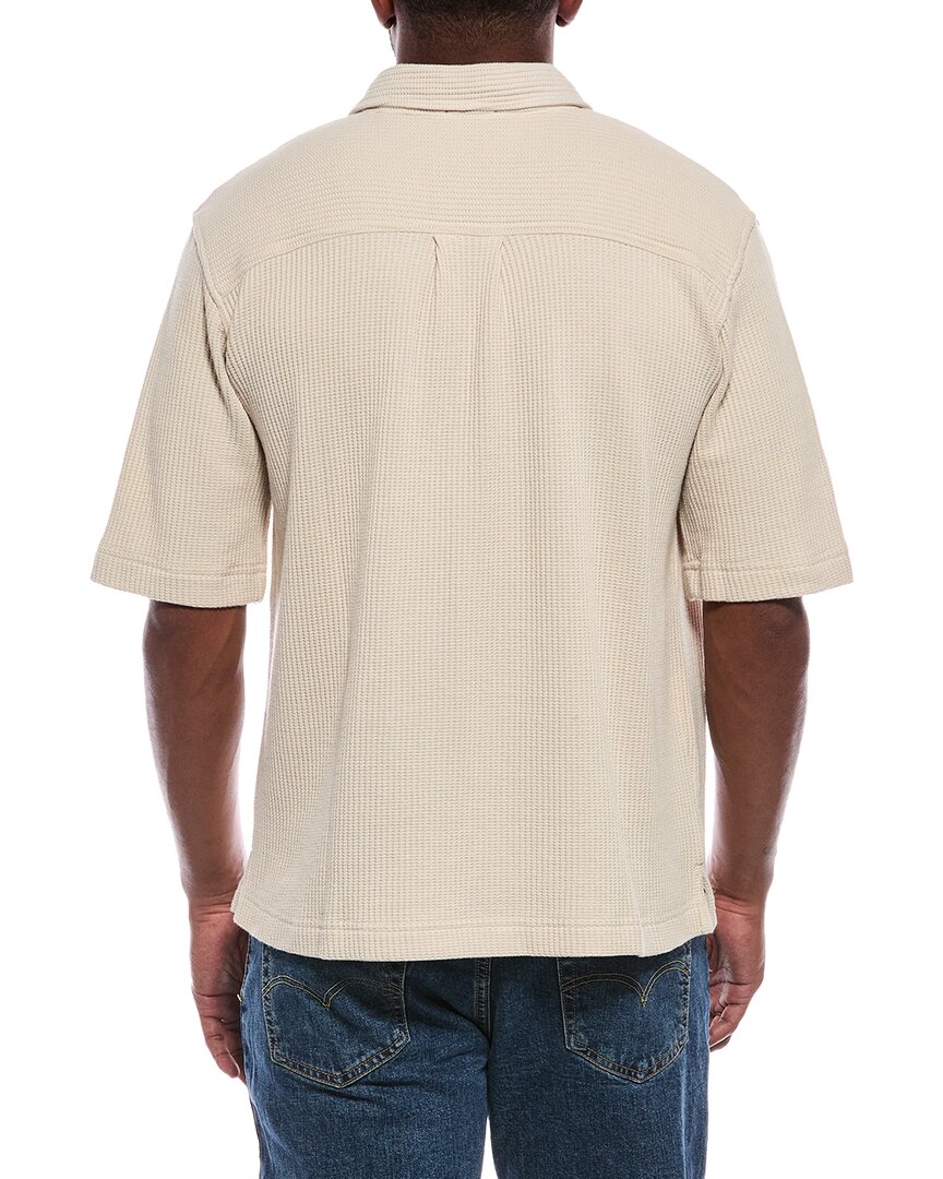 waffle button-down shirt