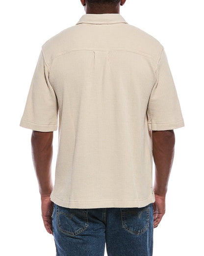 waffle button-down shirt
