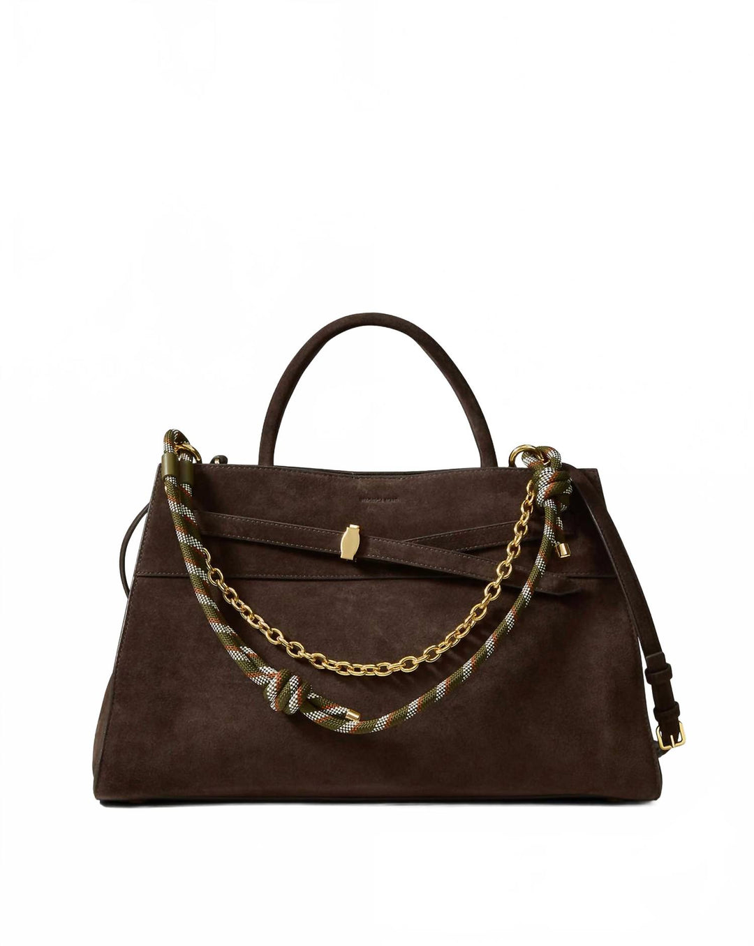 women's paracord and chain bag strap in cypress multi