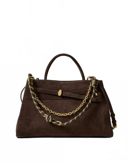 women's paracord and chain bag strap in cypress multi