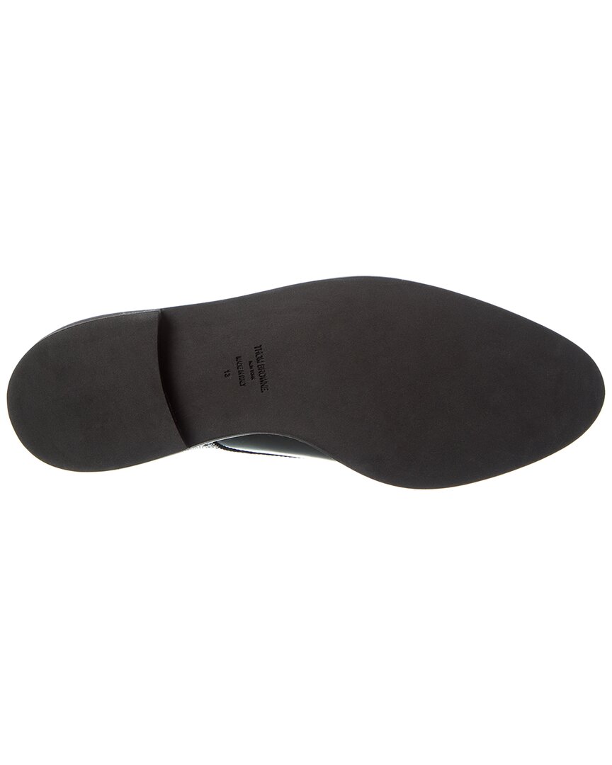 logo leather oxford