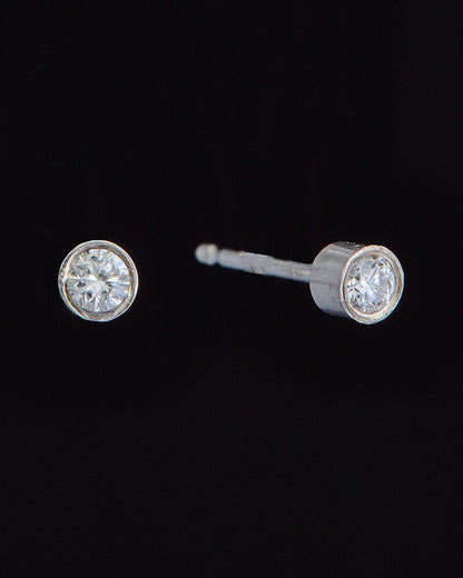 14k  0.15 ct. tw. diamond studs