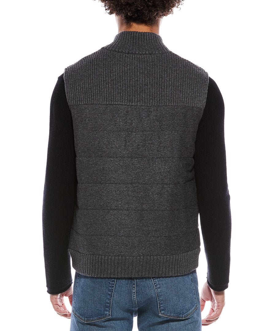 channel quilted wool & cashmere-blend sweater vest