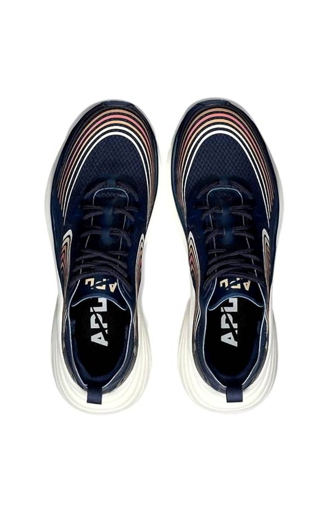 men streamline shoes in midnight/cedar/multi