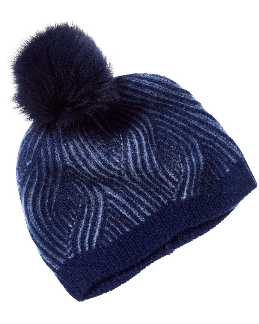 sofiacashmere traveling rib knit cashmere hat