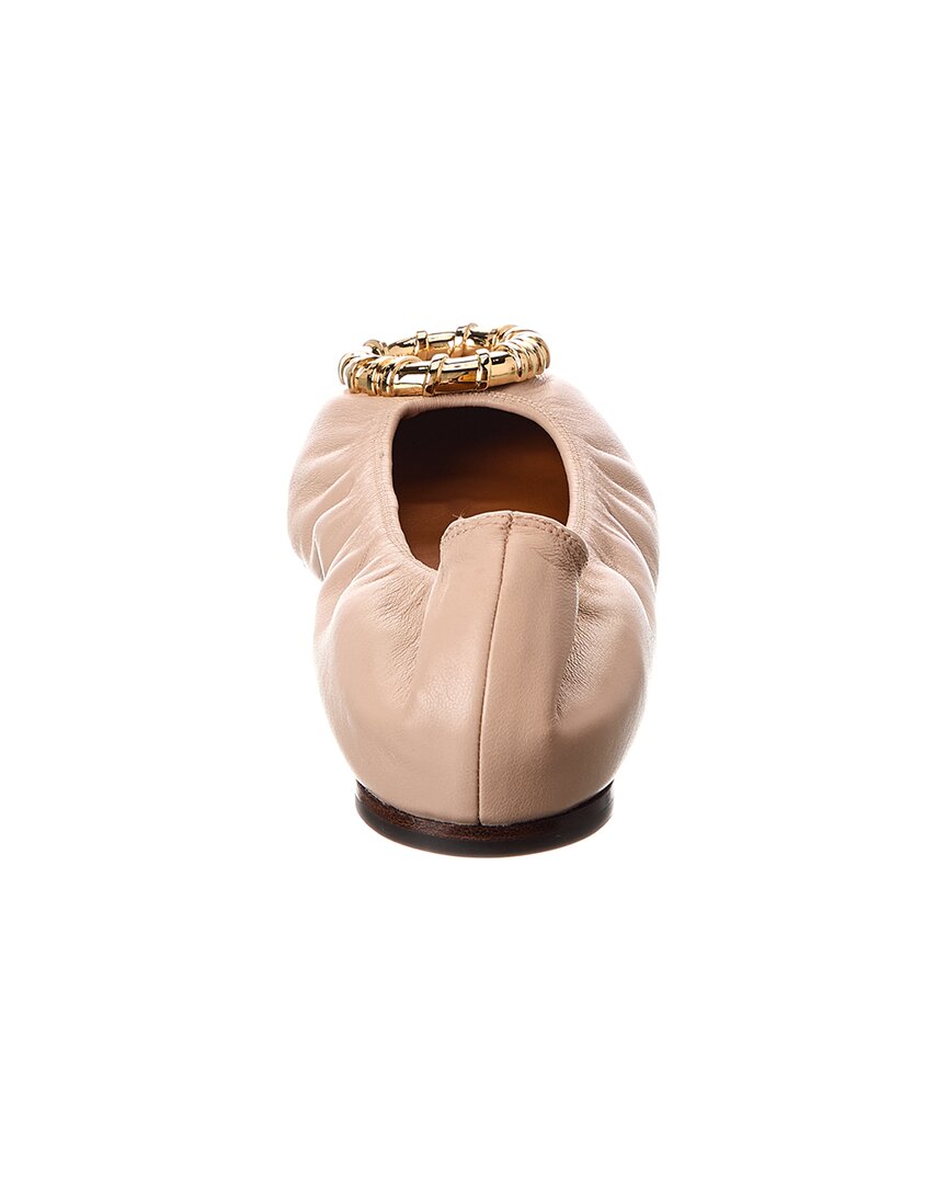 avec melodie leather ballerina flat