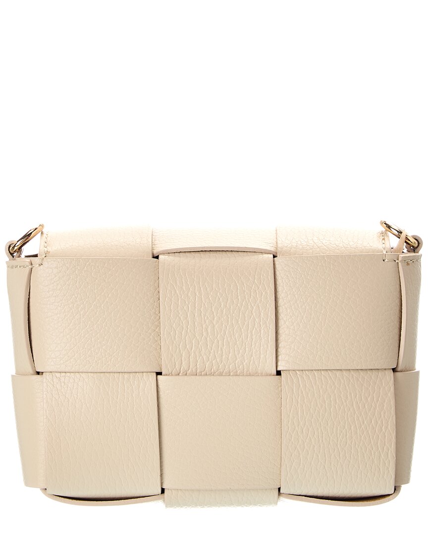 leah hand-woven leather crossbody