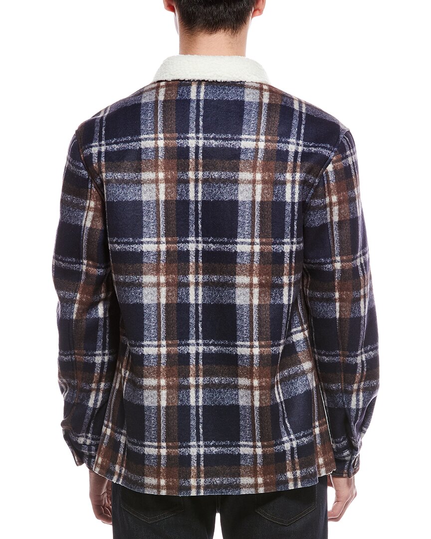 wool-blend barn coat