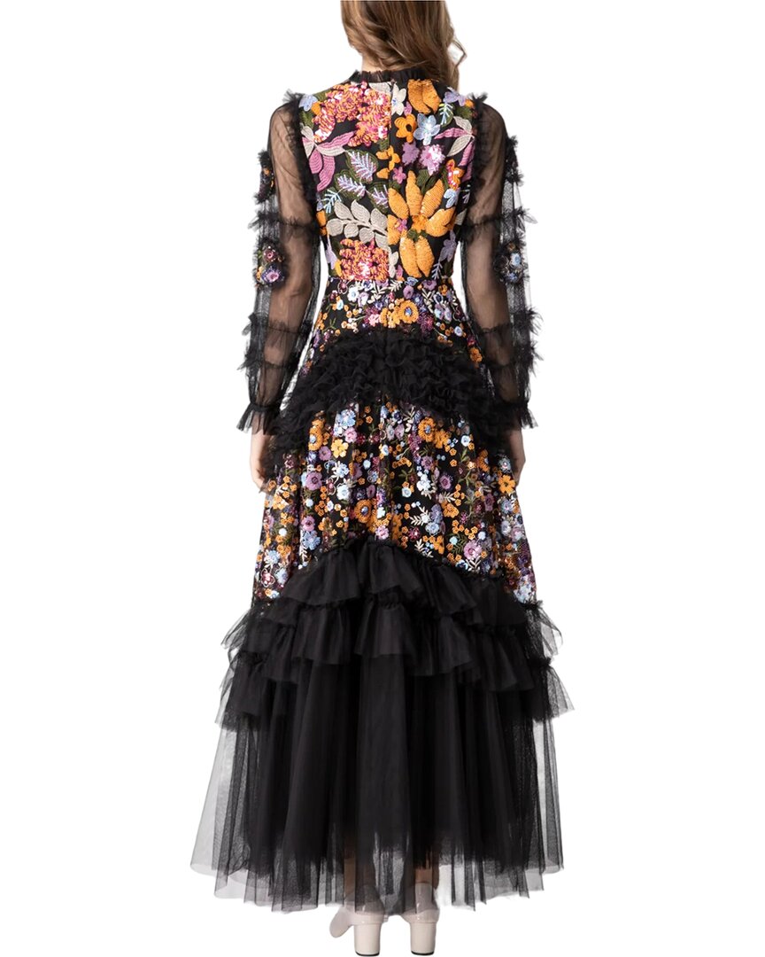 black maxi dress
