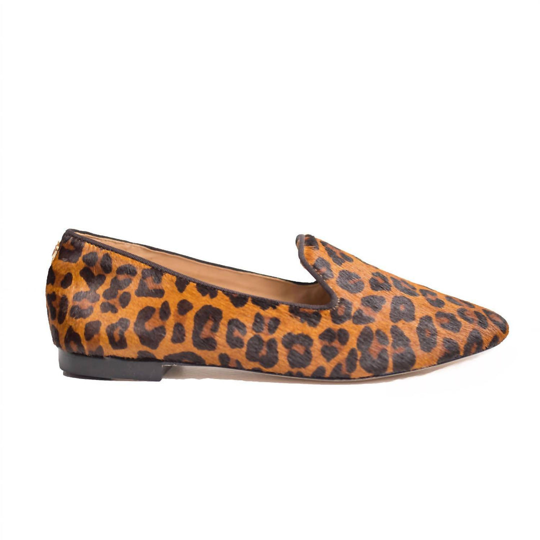 cheetah calf hair slipper in mocha