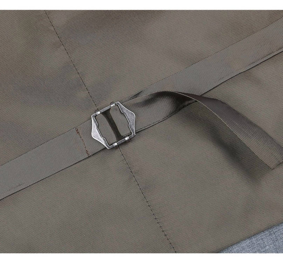 prestige single breasted vest in light gray