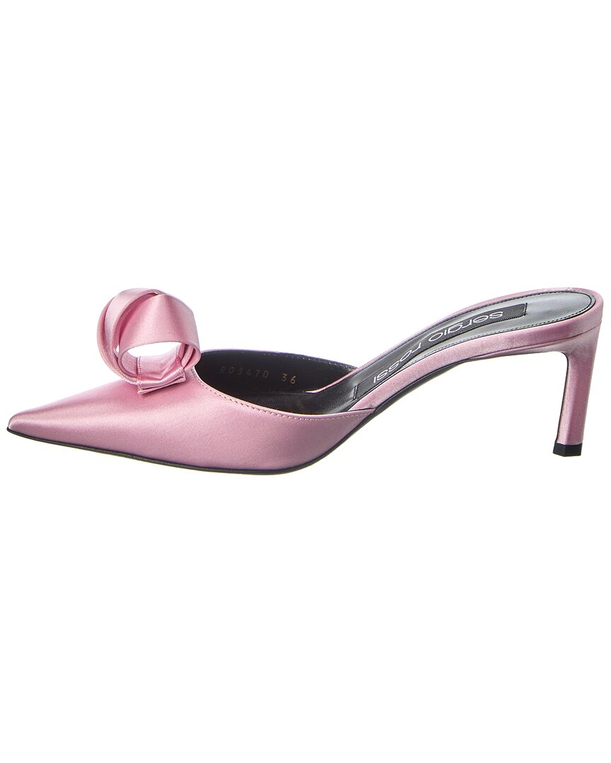 bigoudi satin mule